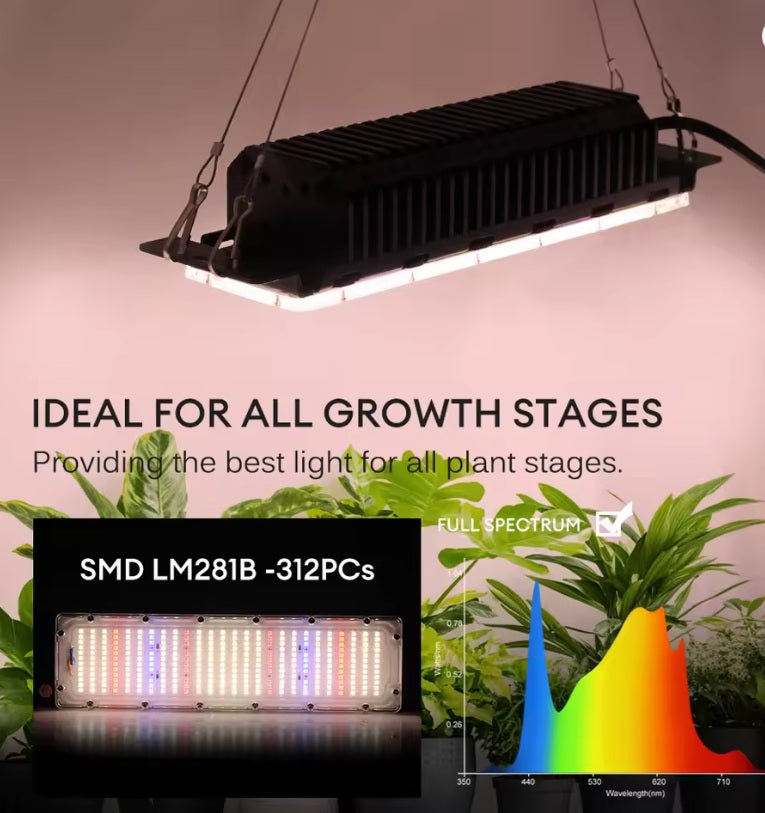 LED-Wachstumslampe 50W Vollspektrum – B-Ware, gebraucht, voll funktionsfähig